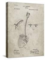 PP976-Sandstone Original Shovel Patent 1885 Patent Poster-Cole Borders-Stretched Canvas