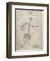 PP976-Sandstone Original Shovel Patent 1885 Patent Poster-Cole Borders-Framed Giclee Print