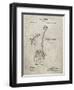 PP976-Sandstone Original Shovel Patent 1885 Patent Poster-Cole Borders-Framed Giclee Print