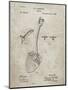 PP976-Sandstone Original Shovel Patent 1885 Patent Poster-Cole Borders-Mounted Giclee Print