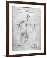 PP976-Slate Original Shovel Patent 1885 Patent Poster-Cole Borders-Framed Giclee Print