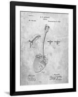 PP976-Slate Original Shovel Patent 1885 Patent Poster-Cole Borders-Framed Giclee Print