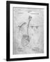 PP976-Slate Original Shovel Patent 1885 Patent Poster-Cole Borders-Framed Giclee Print