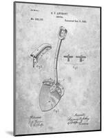 PP976-Slate Original Shovel Patent 1885 Patent Poster-Cole Borders-Mounted Giclee Print