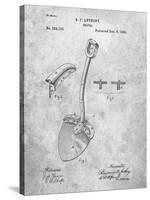 PP976-Slate Original Shovel Patent 1885 Patent Poster-Cole Borders-Stretched Canvas