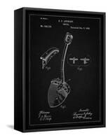 PP976-Vintage Black Original Shovel Patent 1885 Patent Poster-Cole Borders-Framed Stretched Canvas