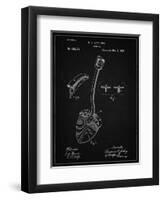 PP976-Vintage Black Original Shovel Patent 1885 Patent Poster-Cole Borders-Framed Giclee Print