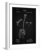 PP976-Vintage Black Original Shovel Patent 1885 Patent Poster-Cole Borders-Framed Giclee Print