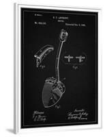 PP976-Vintage Black Original Shovel Patent 1885 Patent Poster-Cole Borders-Framed Premium Giclee Print