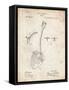 PP976-Vintage Parchment Original Shovel Patent 1885 Patent Poster-Cole Borders-Framed Stretched Canvas