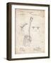 PP976-Vintage Parchment Original Shovel Patent 1885 Patent Poster-Cole Borders-Framed Giclee Print