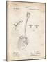 PP976-Vintage Parchment Original Shovel Patent 1885 Patent Poster-Cole Borders-Mounted Giclee Print