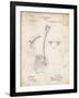 PP976-Vintage Parchment Original Shovel Patent 1885 Patent Poster-Cole Borders-Framed Giclee Print