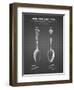 PP977-Black Grid Osiris Sterling Flatware Spoon Patent Poster-Cole Borders-Framed Giclee Print