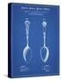 PP977-Blueprint Osiris Sterling Flatware Spoon Patent Poster-Cole Borders-Stretched Canvas