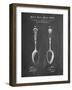 PP977-Chalkboard Osiris Sterling Flatware Spoon Patent Poster-Cole Borders-Framed Giclee Print