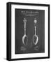 PP977-Chalkboard Osiris Sterling Flatware Spoon Patent Poster-Cole Borders-Framed Giclee Print