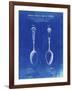 PP977-Faded Blueprint Osiris Sterling Flatware Spoon Patent Poster-Cole Borders-Framed Giclee Print