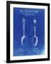 PP977-Faded Blueprint Osiris Sterling Flatware Spoon Patent Poster-Cole Borders-Framed Giclee Print