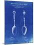 PP977-Faded Blueprint Osiris Sterling Flatware Spoon Patent Poster-Cole Borders-Mounted Giclee Print