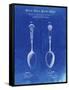 PP977-Faded Blueprint Osiris Sterling Flatware Spoon Patent Poster-Cole Borders-Framed Stretched Canvas