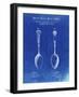 PP977-Faded Blueprint Osiris Sterling Flatware Spoon Patent Poster-Cole Borders-Framed Giclee Print