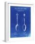 PP977-Faded Blueprint Osiris Sterling Flatware Spoon Patent Poster-Cole Borders-Framed Giclee Print