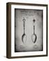 PP977-Faded Grey Osiris Sterling Flatware Spoon Patent Poster-Cole Borders-Framed Giclee Print