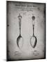 PP977-Faded Grey Osiris Sterling Flatware Spoon Patent Poster-Cole Borders-Mounted Giclee Print