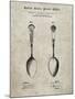 PP977-Sandstone Osiris Sterling Flatware Spoon Patent Poster-Cole Borders-Mounted Giclee Print