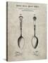 PP977-Sandstone Osiris Sterling Flatware Spoon Patent Poster-Cole Borders-Stretched Canvas