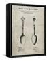 PP977-Sandstone Osiris Sterling Flatware Spoon Patent Poster-Cole Borders-Framed Stretched Canvas