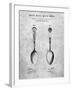 PP977-Slate Osiris Sterling Flatware Spoon Patent Poster-Cole Borders-Framed Giclee Print