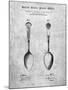 PP977-Slate Osiris Sterling Flatware Spoon Patent Poster-Cole Borders-Mounted Giclee Print