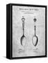 PP977-Slate Osiris Sterling Flatware Spoon Patent Poster-Cole Borders-Framed Stretched Canvas