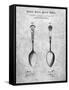 PP977-Slate Osiris Sterling Flatware Spoon Patent Poster-Cole Borders-Framed Stretched Canvas