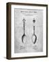 PP977-Slate Osiris Sterling Flatware Spoon Patent Poster-Cole Borders-Framed Giclee Print