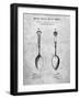 PP977-Slate Osiris Sterling Flatware Spoon Patent Poster-Cole Borders-Framed Giclee Print