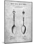 PP977-Slate Osiris Sterling Flatware Spoon Patent Poster-Cole Borders-Mounted Giclee Print