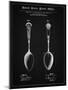 PP977-Vintage Black Osiris Sterling Flatware Spoon Patent Poster-Cole Borders-Mounted Giclee Print