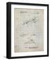 PP983-Antique Grid Parchment Paper Airplane Patent Poster-Cole Borders-Framed Giclee Print