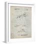 PP983-Antique Grid Parchment Paper Airplane Patent Poster-Cole Borders-Framed Giclee Print