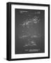 PP983-Black Grid Paper Airplane Patent Poster-Cole Borders-Framed Giclee Print