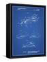 PP983-Blueprint Paper Airplane Patent Poster-Cole Borders-Framed Stretched Canvas