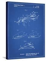 PP983-Blueprint Paper Airplane Patent Poster-Cole Borders-Stretched Canvas