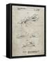 PP983-Sandstone Paper Airplane Patent Poster-Cole Borders-Framed Stretched Canvas