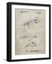 PP983-Sandstone Paper Airplane Patent Poster-Cole Borders-Framed Giclee Print