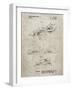 PP983-Sandstone Paper Airplane Patent Poster-Cole Borders-Framed Giclee Print