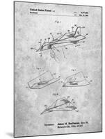 PP983-Slate Paper Airplane Patent Poster-Cole Borders-Mounted Giclee Print