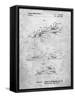 PP983-Slate Paper Airplane Patent Poster-Cole Borders-Framed Stretched Canvas